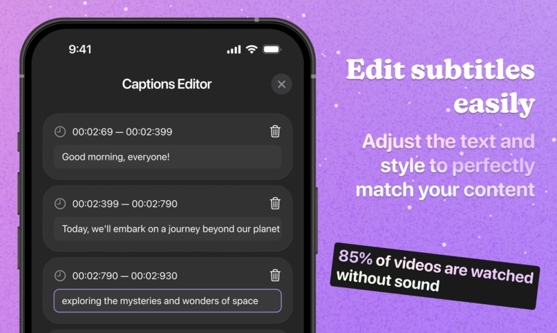 Captions Sync: AI Recognition – screenshot 4