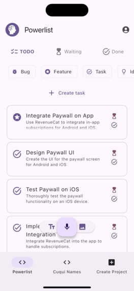 Mumble Sort: AI task organizer – screenshot 1