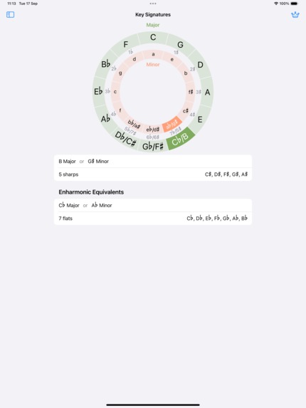 Circle of Fifths App for iOS – screenshot 6