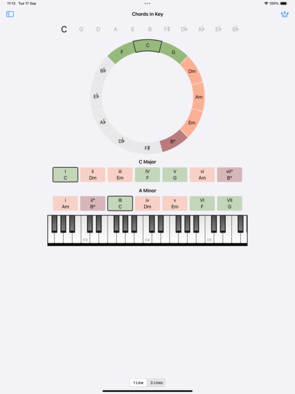 Circle of Fifths App for iOS – screenshot 5