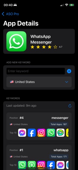 ASO Pro: Keyword Tracking – screenshot 11