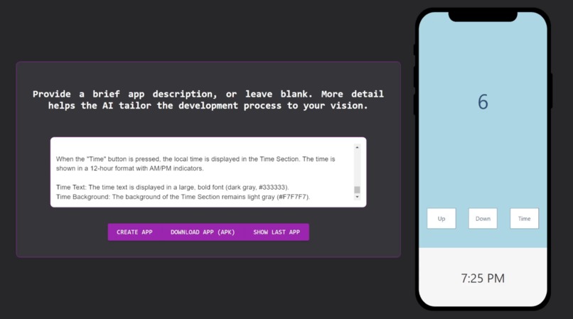 Txt2App – screenshot 3