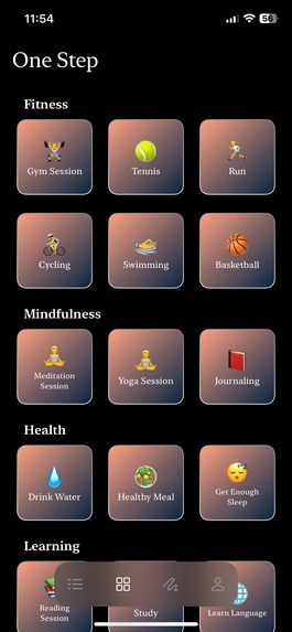 One Step - The Productivity App – screenshot 2