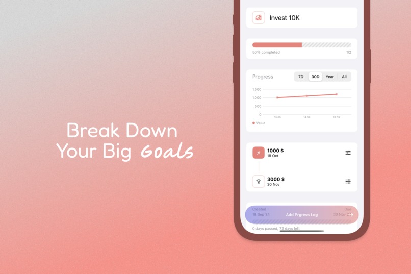 Goal Tracker: Milestone – screenshot 4