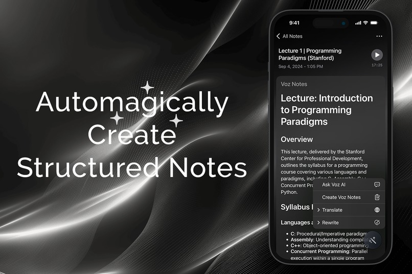 Voz AI Note Taker & Recorder – screenshot 2