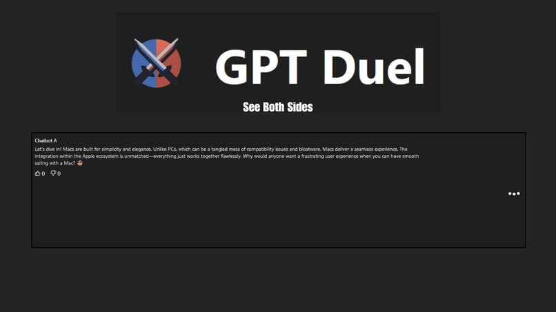 GPT Duel – screenshot 1