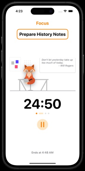 FoxyFocus: Focus & Study Timer – screenshot 3