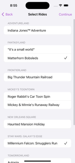 LaneScout for Disneyland – screenshot 3