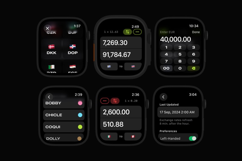 Guap: WatchOS Currency Converter – screenshot 2