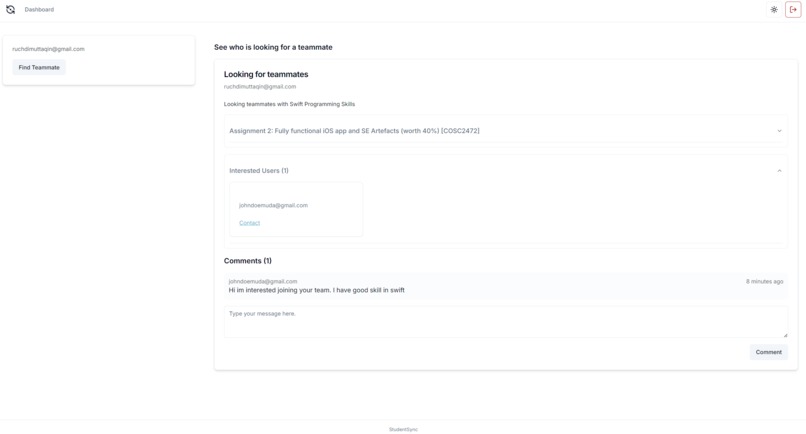 StudentSync – screenshot 2
