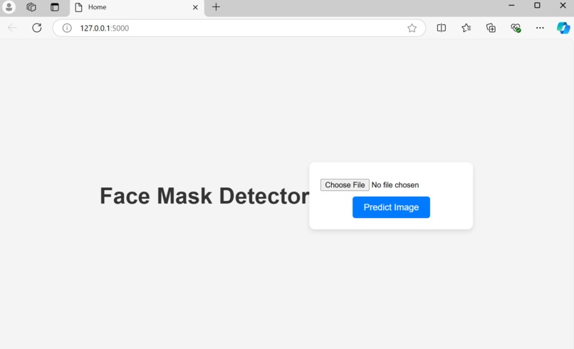 face mask detection – screenshot 1
