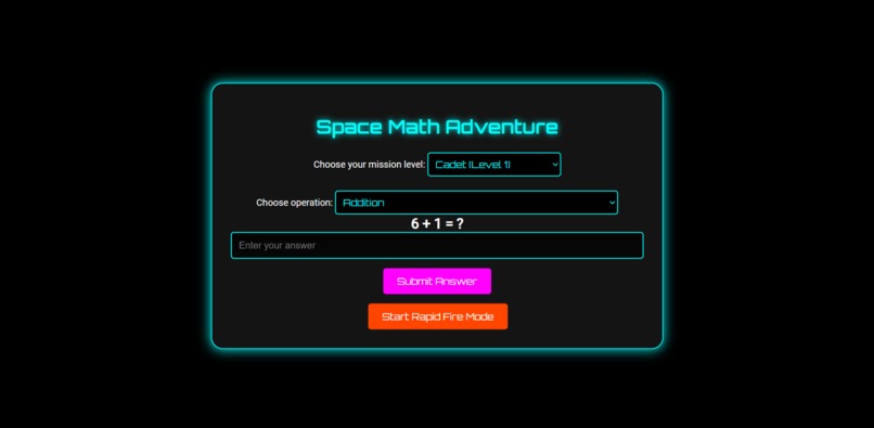 Space Math Adventure – screenshot 1