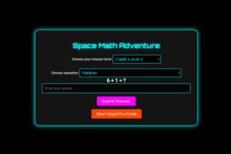 Space Math Adventure