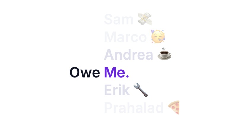 OweMe – screenshot 1