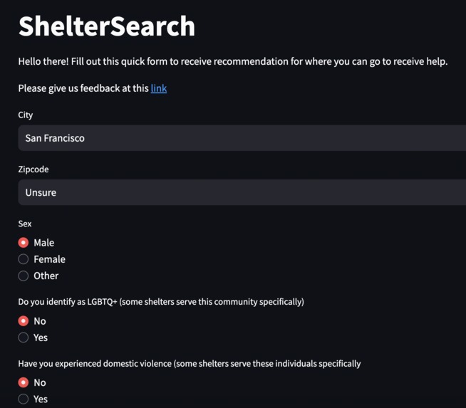 ShelterSearch – screenshot 1