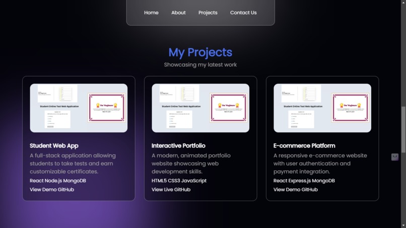 Modern Animated Portfolio – screenshot 3