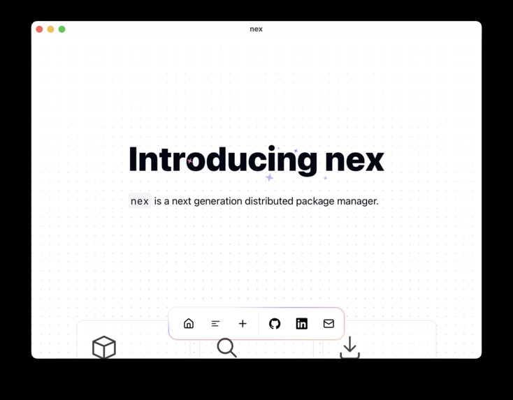 nex – screenshot 2