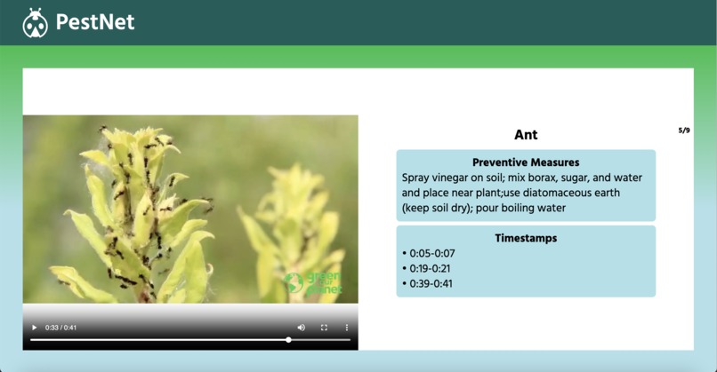 PestNet – screenshot 1