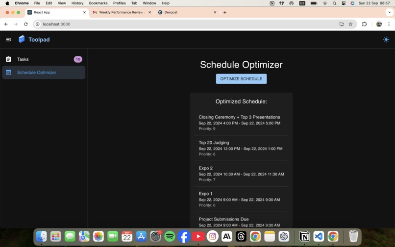 SmartSchedule – screenshot 2