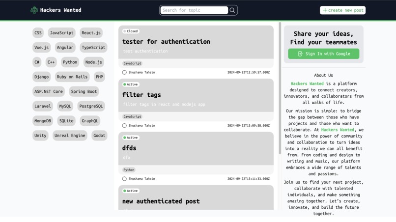 Hackers Wanted – screenshot 1