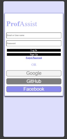 ProfsAssist – screenshot 1