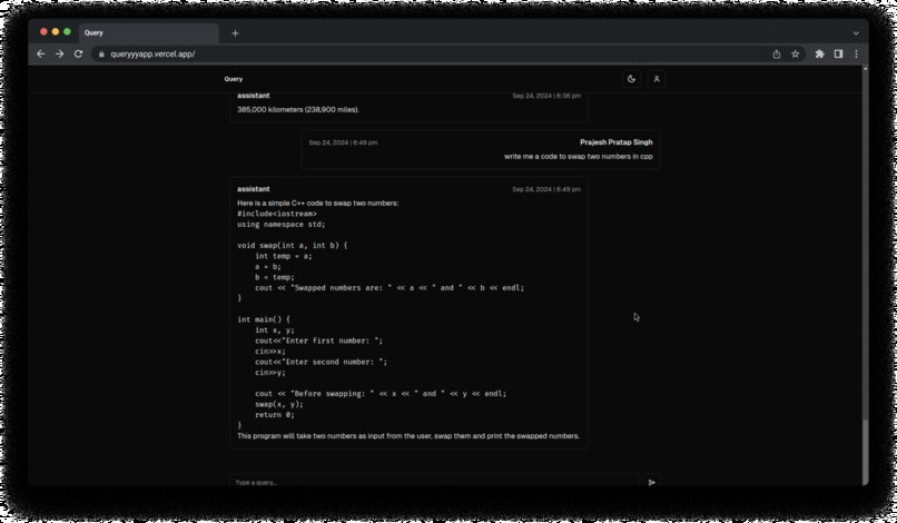 Query – screenshot 3