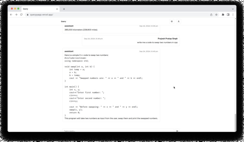Query – screenshot 4