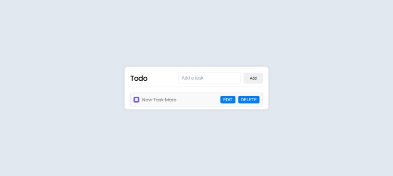 Todo Website – screenshot 1