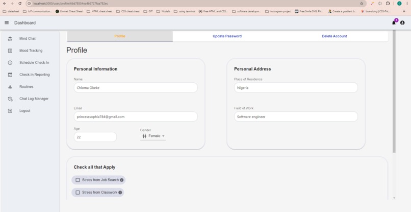 Earlent 2.0: AI-Driven Mental Health Companion – screenshot 9