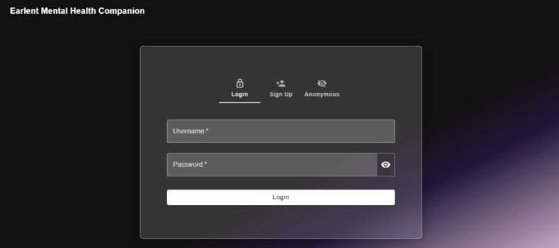Earlent 2.0: AI-Driven Mental Health Companion – screenshot 2
