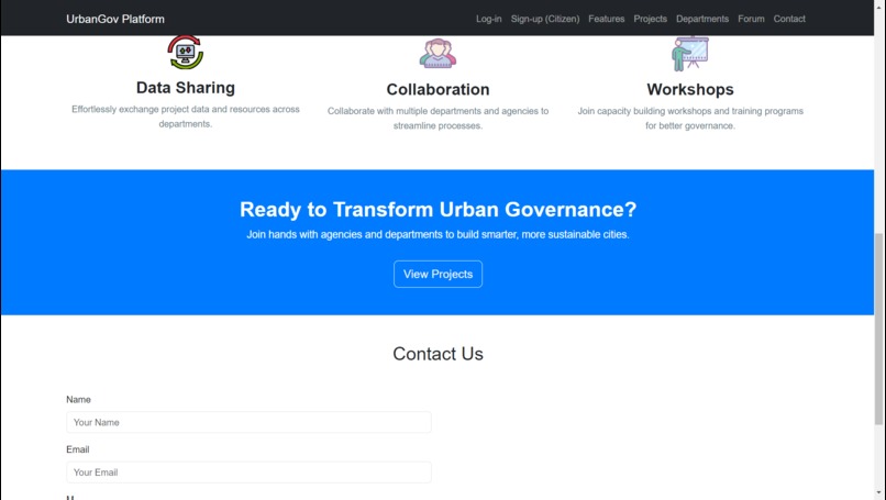 UrbanGov Collaboration Platform – screenshot 4