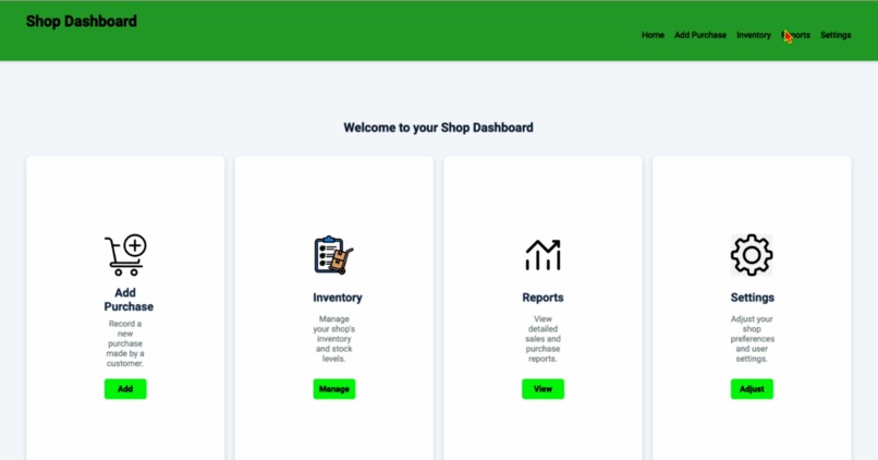 UFANISI SHOP DASHBOARD – screenshot 1