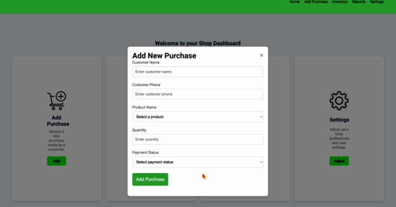 UFANISI SHOP DASHBOARD – screenshot 2