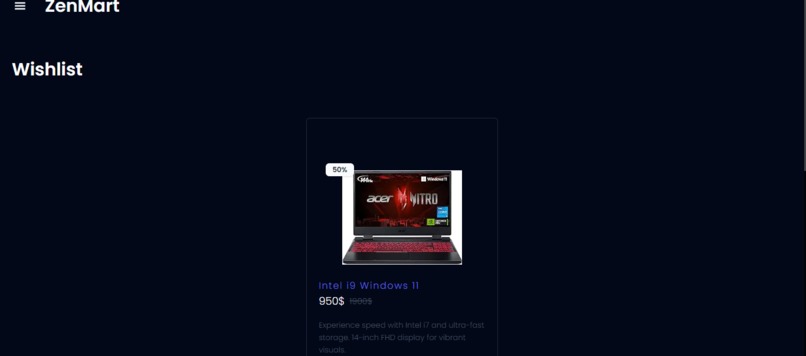 Zenmart - An Ecommerce Site – screenshot 3