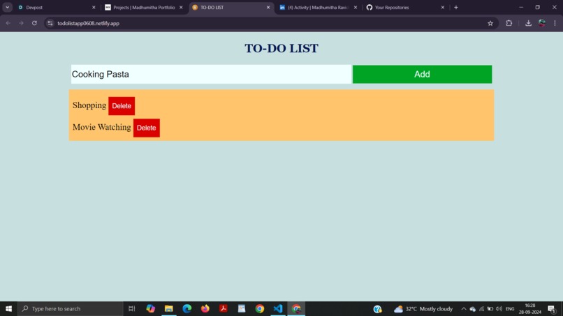 To-Do List – screenshot 2