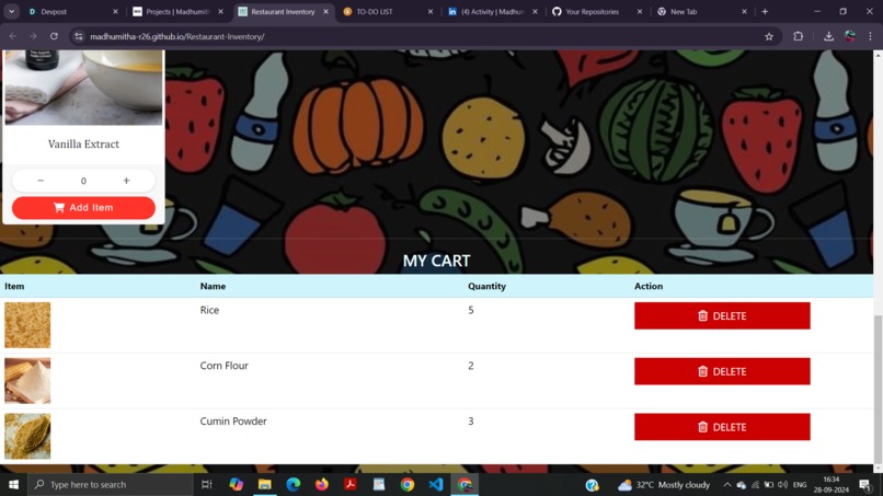 Restaurant Inventory – screenshot 7