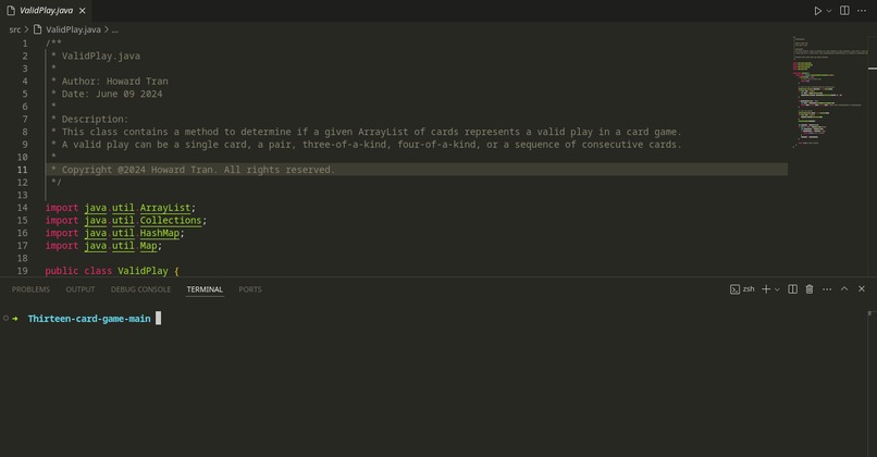 Thirteen Card Game – screenshot 2