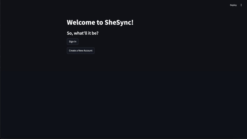 SheSync – screenshot 3