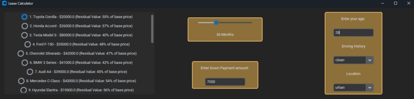 Lease Saving Plan – screenshot 1