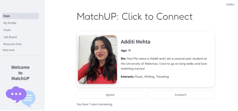 MatchUP – screenshot 1