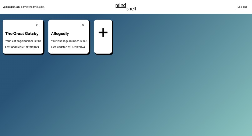 MindShelf – screenshot 2