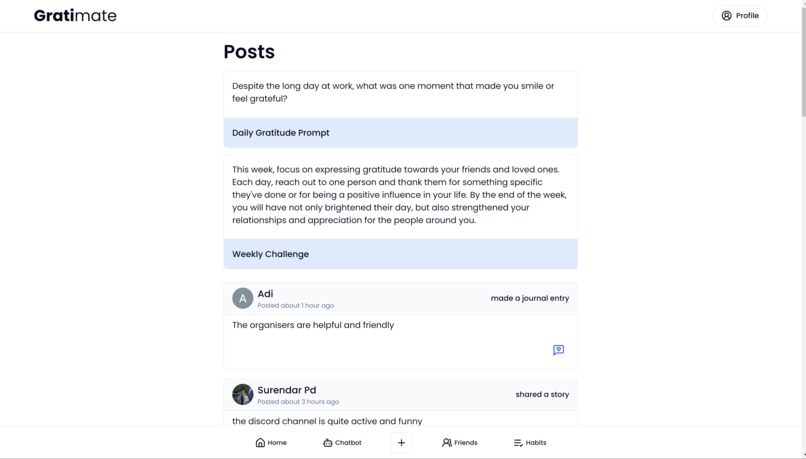GratiMate – screenshot 2