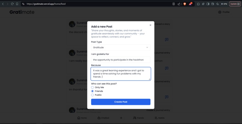 GratiMate – screenshot 5