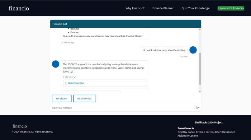 financio – screenshot 2