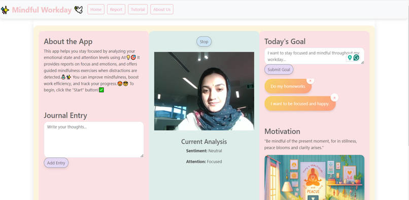 Mindful Workday with AI – screenshot 1