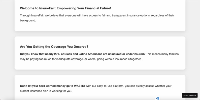 InsureFair – screenshot 2