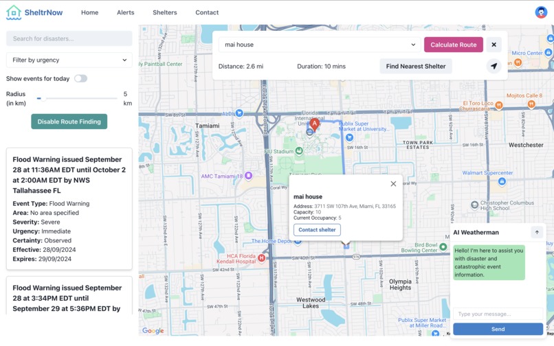 SheltrNow – screenshot 2