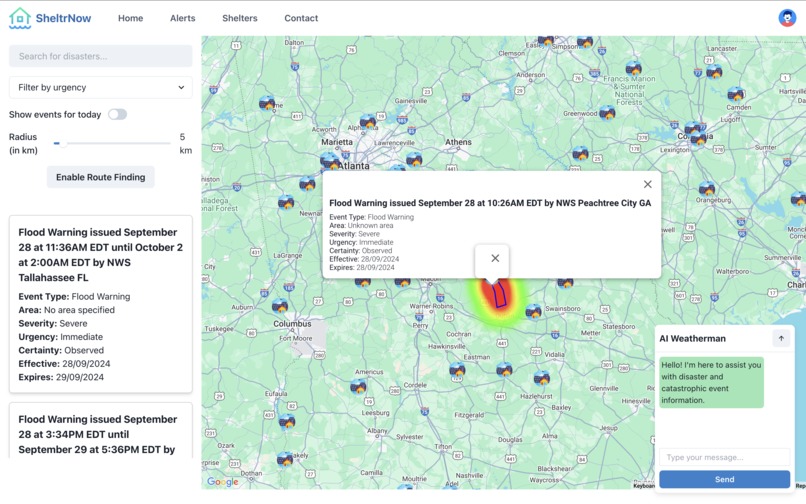 SheltrNow – screenshot 1
