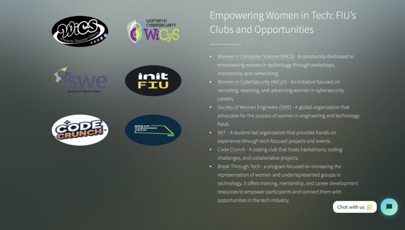 FIU Women Tech Connect – screenshot 3