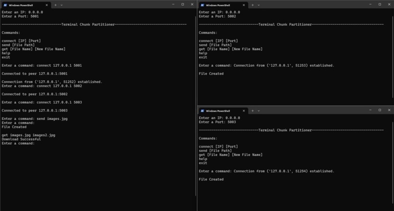 Terminal Chunk Partitioner – screenshot 1